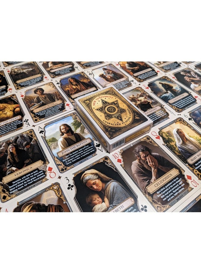 Generic New Testament Character Playing Cards - Features 53 Iconic New Testament Characters with Beautiful Artwork and Poetry, Standard  - Image 3