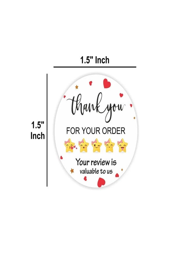 Box Brother 1.5 Inch Star Thank You Stickers for Packaging | Round Self-Adhesive Order Labels for Small Business, Gifts & Online Orders - Pack of 108 - Image 2