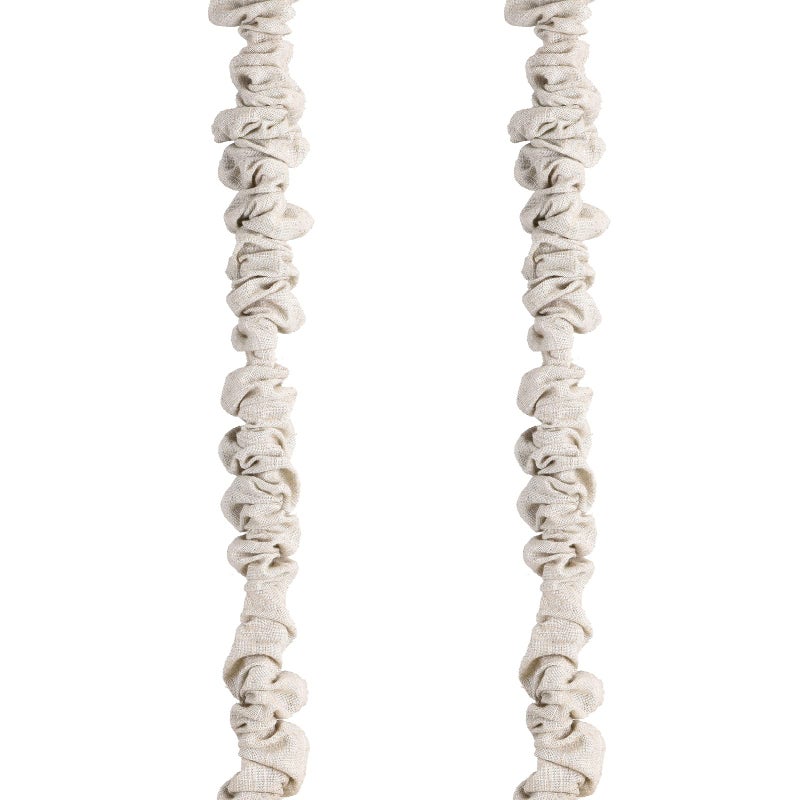 TOUERZO Fabric Cord Cover Chandelier Chain Cover 2 Packs 6 Ft Length Natural Linen Fabric Electric Wire Protector Bleached Linen Color - Image 1