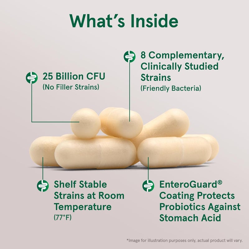 Jarrow Formulas Probiotics for Women and Men Digestive Health  Probiotic Nutritional Supplements Gut Health 25 Billion CFU JarroDophilus 60 Capsules 60 Day Supply - Image 3
