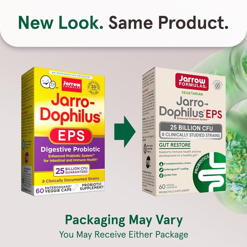 Jarrow Formulas Probiotics for Women and Men Digestive Health  Probiotic Nutritional Supplements Gut Health 25 Billion CFU JarroDophilus 60 Capsules 60 Day Supply - Image 2