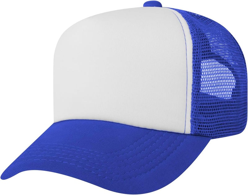TopTie Kids 5 Panel Trucker Cap Mesh Snapback Hat Foam Front for Boys Girls Aged 3-7 Years Old - Image 2