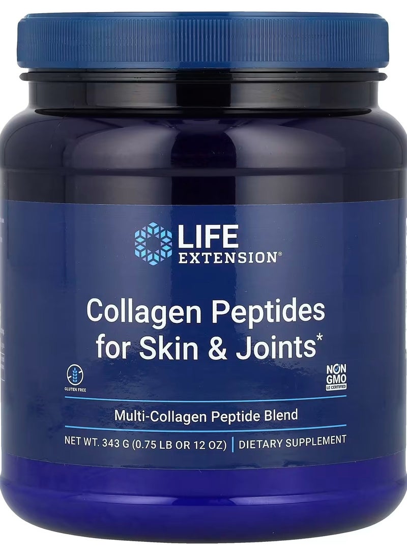 لايف إكستنشن Life Extension، ببتيدات الكولاجين للبشرة والمفاصل، 12 أونصة (343 جم) - Image 1