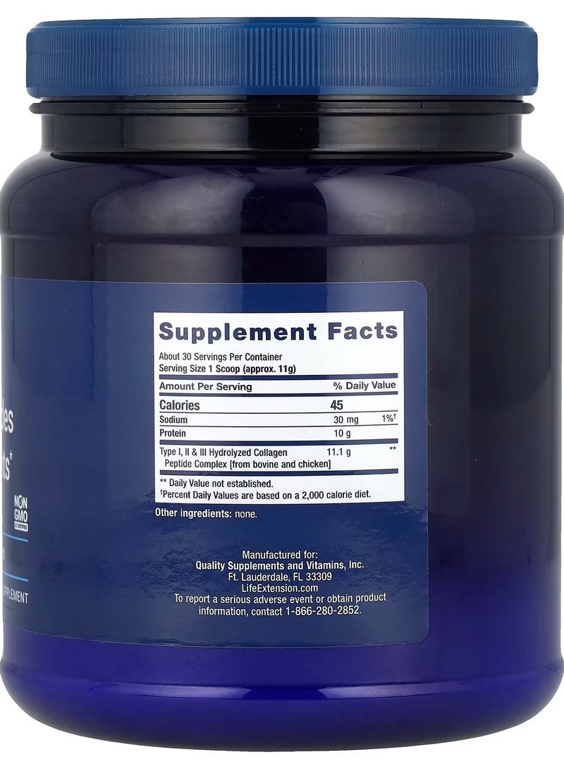 لايف إكستنشن Life Extension، ببتيدات الكولاجين للبشرة والمفاصل، 12 أونصة (343 جم) - Image 2