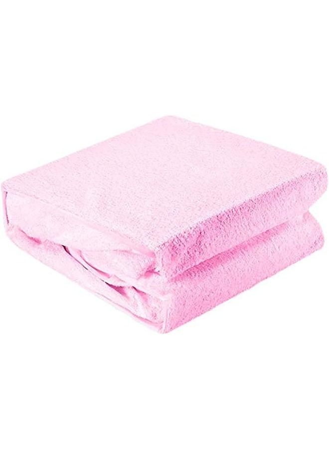 Princess Mattress protector cover that prevents leakage and dirt, width 180 cm, pink - Image 1