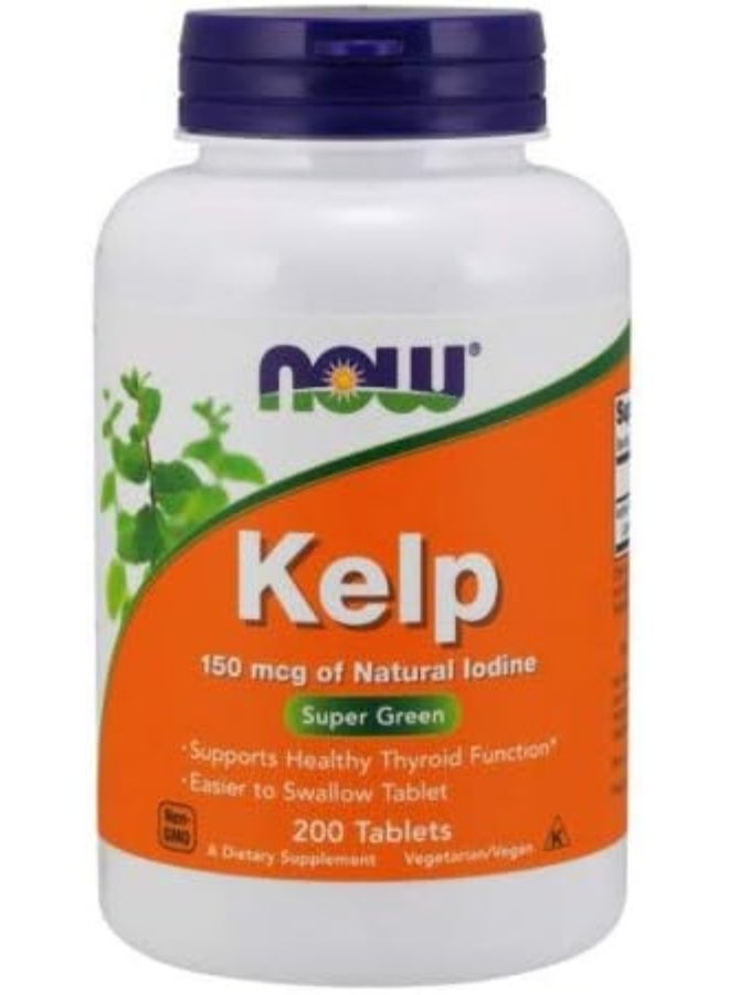 Now Foods Kelp 150 mcg - 200 Tabs (Multi-Pack) - Image 1