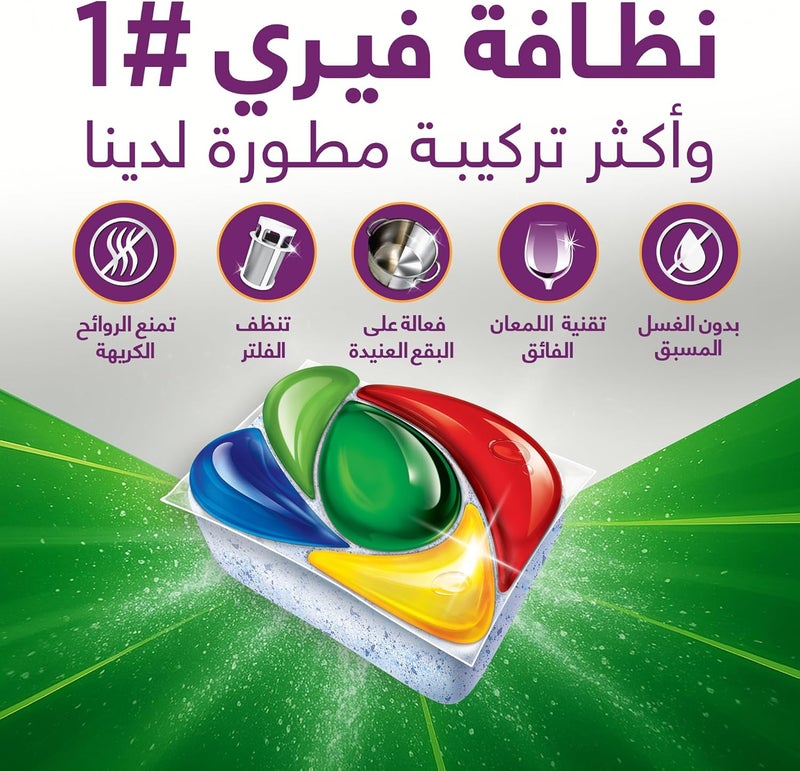 5X Power Action Dishwasher Detergent, 45 Tabs, Lemon Scent, Our #1 Against Even Dried-On Grease Without The Pre-Rinse - Image 3