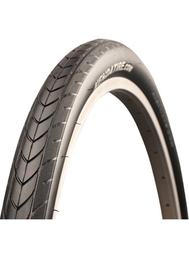 KENDA إطار دراجة K1082 مع أنبوب داخلي صمام بريستا، 27.5×1.75 رأس شبه لامع، أنبوب داخلي مطاطي بوتيل، إطار سباق، مقاومة منخفضة للسحب، مقاومة منخفضة للرياح، مقاوم للاهتراء، أسود - Image 1