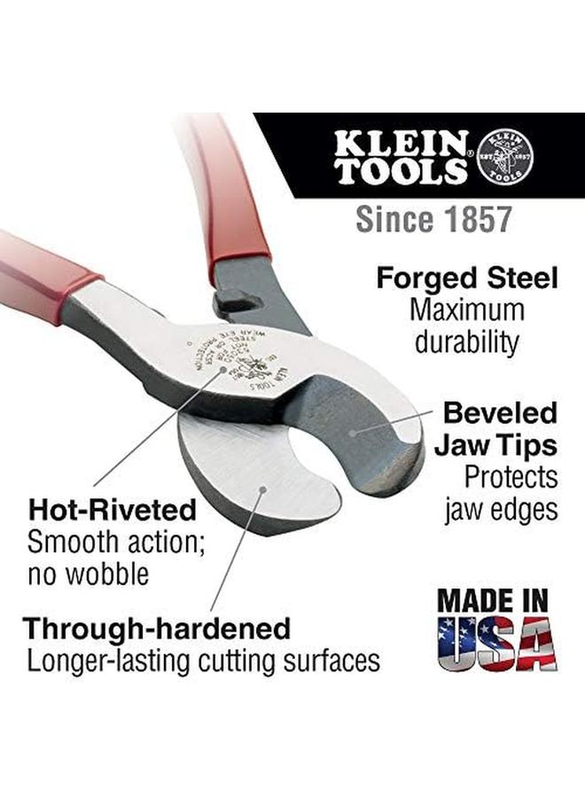 Klein Tools J63050 Cable Cutter Journeyman Cable Cutter Cuts Aluminum Copper And Communications Cable With Shear Type Jaws - Image 2