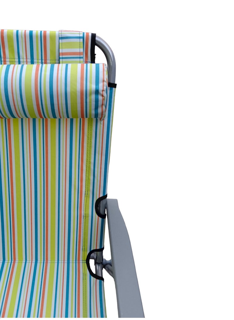 GO2CAMPS Heavy Duty Foldable Camping Chair With Headrest Adjustable 3-Positions /Beach Chair/Fishing Chair  - Image 5