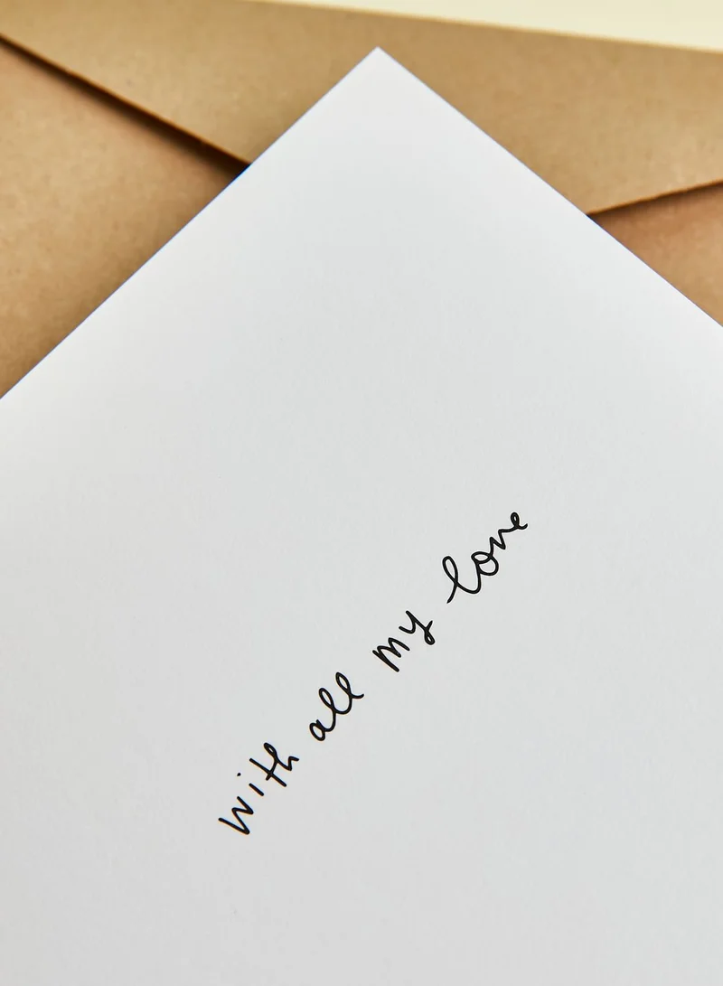 Pigment One I Love Heart Card