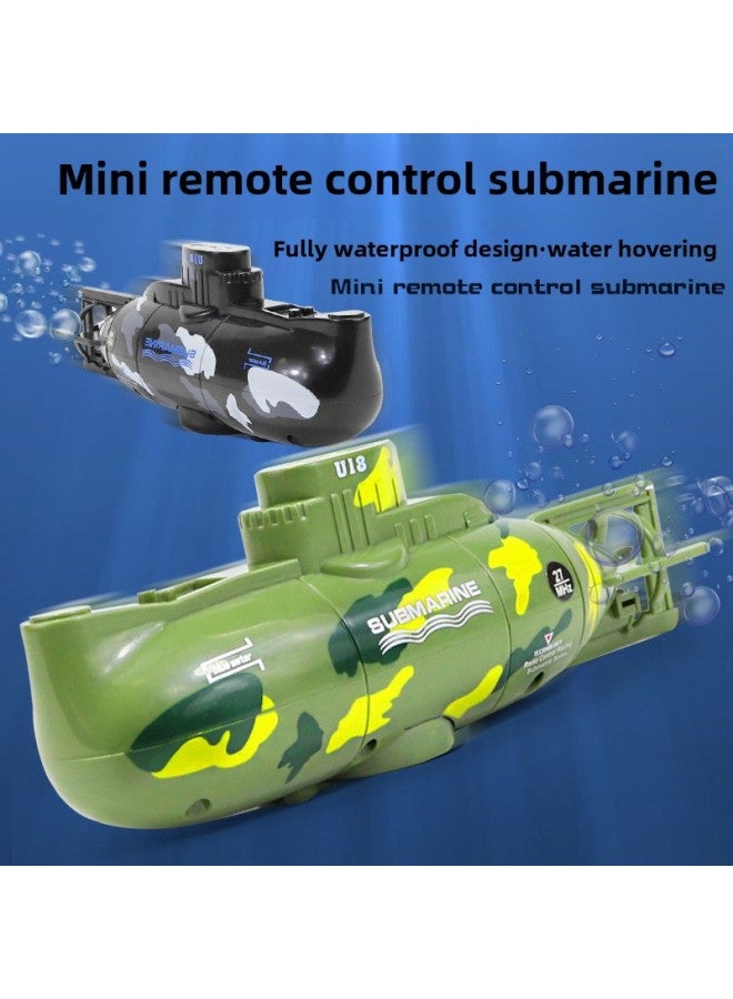 Mini Submarine Remote Control Small Nuclear Submarine Ship Model Fish Tank Diving Electric Kids Boys Toys-Color:Remote Control Mechanical Blue Shark (with Camera)-Specification:Official Standard Configuration  - Image 2