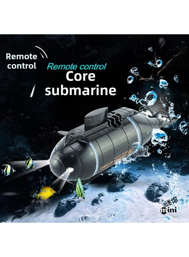 Mini Submarine Remote Control Small Nuclear Submarine Ship Model Fish Tank Diving Electric Kids Boys Toys-Color:Remote Control Mechanical Blue Shark (with Camera)-Specification:Official Standard Configuration  - Image 1