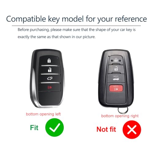 Lcyam Silicone Key Fob Cover, Car Key Protector Case Fits for 2024 2025 Toyota Camry/Prius/Crown/Tundra SR5/4Runner - Image 3