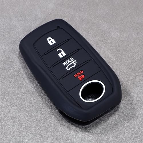 Lcyam Silicone Key Fob Cover, Car Key Protector Case Fits for 2024 2025 Toyota Camry/Prius/Crown/Tundra SR5/4Runner - Image 5
