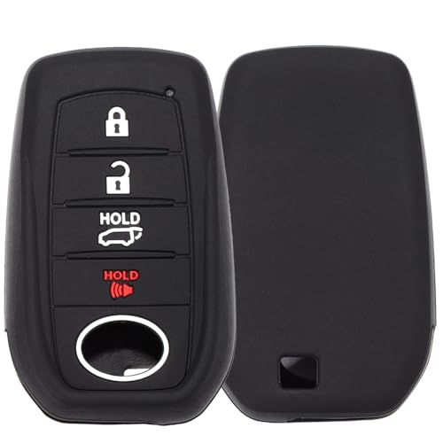 Lcyam Silicone Key Fob Cover, Car Key Protector Case Fits for 2024 2025 Toyota Camry/Prius/Crown/Tundra SR5/4Runner - Image 2