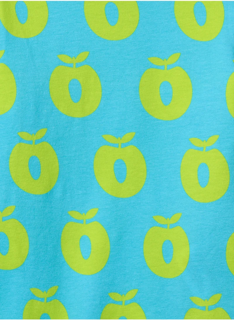 Småfolk Long-sleeved baby body with apples