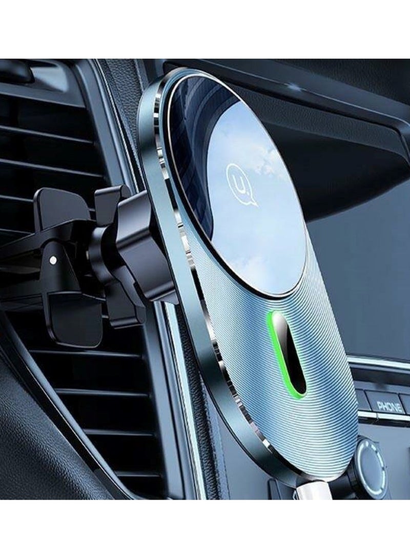 أوسامس فتحة تهوية شحن لاسلكية مغناطيسية تدور 360 درجة - شحن سريع 15 وات، مغناطيس قوي لهاتف iPhone 12/13/14/15، حماية السلامة - Image 5