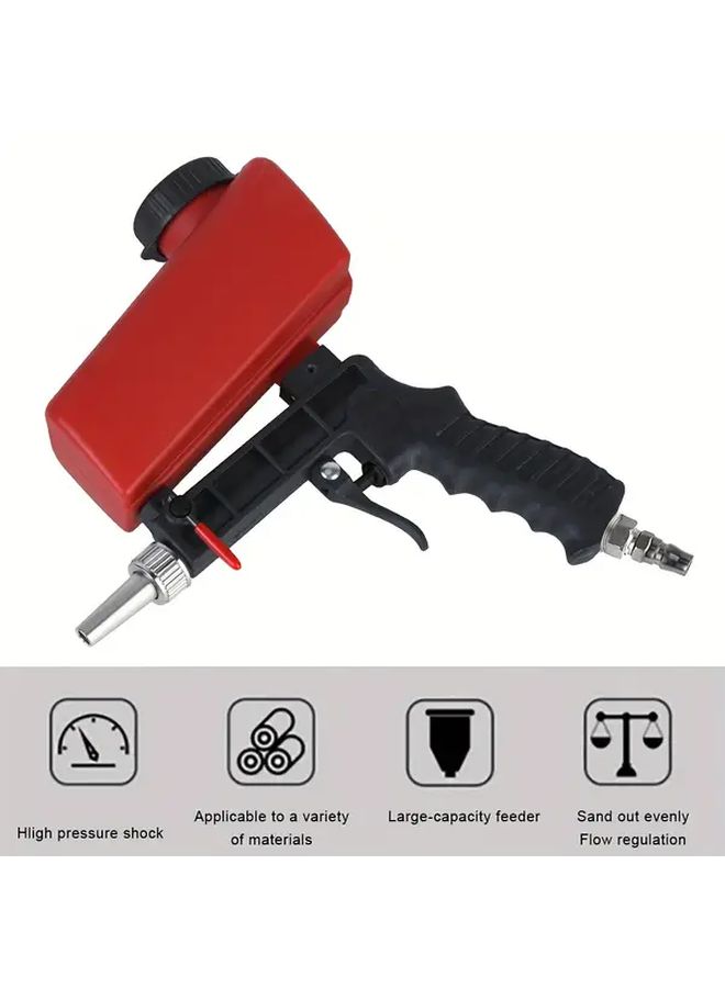 Portable Air Sandblasting Gun Kit 1pc For Rust Removal And Surface Preparation - Image 4