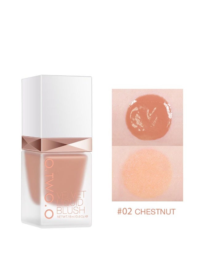 OTWOO O.TWO.O Liquid Blush – Lightweight, Blendable & Long-Lasting Glow (#2 CHESTNUT) - Image 3