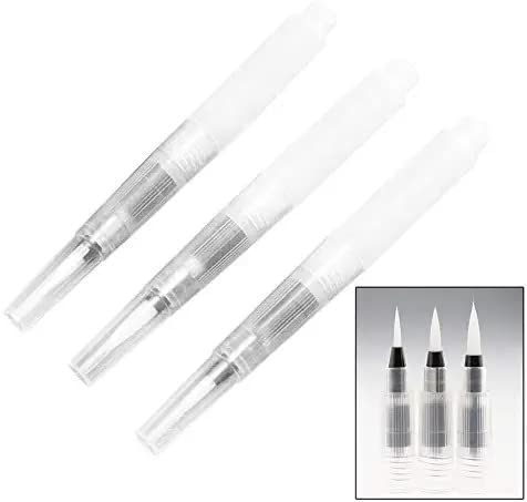 URBAN BOX Watercolor Brush Pens 3 pcs Water Brush Pens for Watercolor Water Color Pen Watercolor Paint Pens Refillable Watercolor Brush Pens Water Paint Brush Water Brushes for Watercolor - Image 2