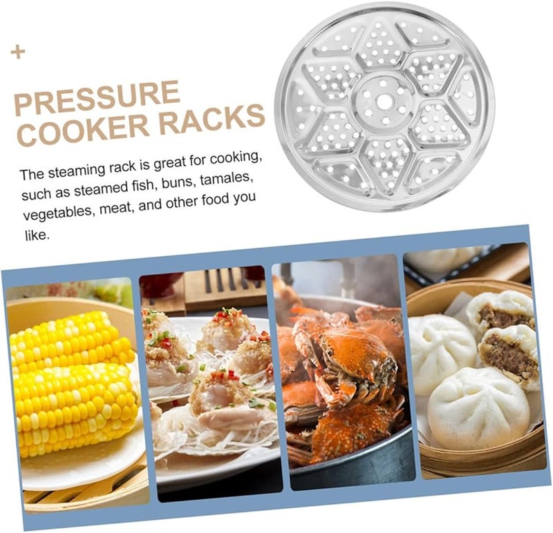 Unomor 2Pcs Stainless Steel Steaming Rack for Pressure Cooker Food Canner Kitchen Essential - Image 5