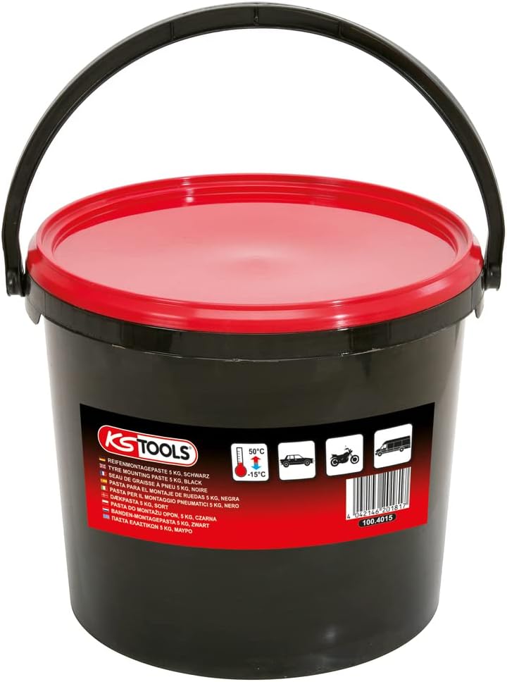 KS Tools 100.4015 Tyre mounting paste, black, 5kg - Image 1