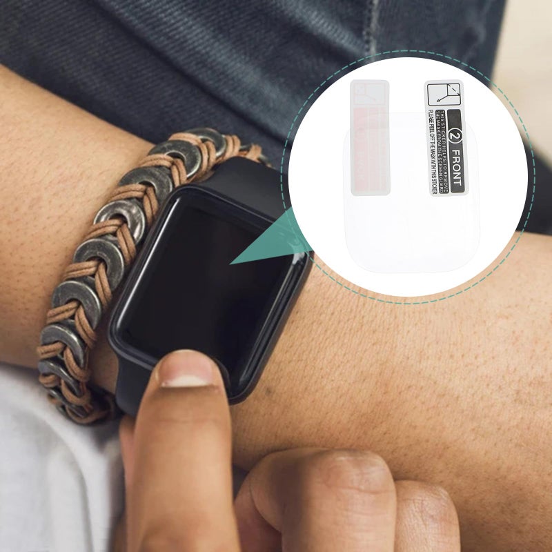 حامي شاشة مضاد للخدوش مقاس 45 ملم، 4 قطع، لساعة Apple Watch Series 7 الذكية - Image 5