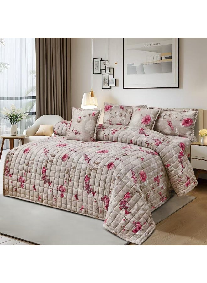 MingLi A compressed, printed, single and a half  Comforter Set consisting of 4 pieces of soft velvet, size 170*220 - Image 1