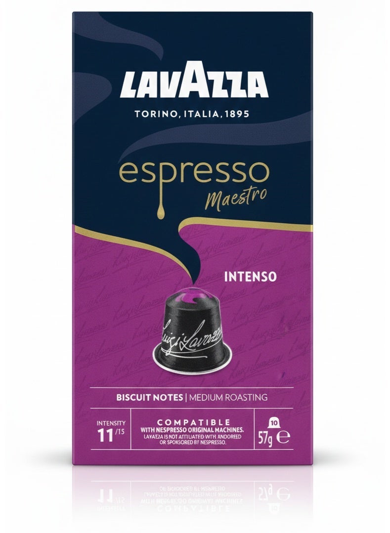 Lavazza Nespresso Compatible Maestro Intenso 10 Capsules - Image 1