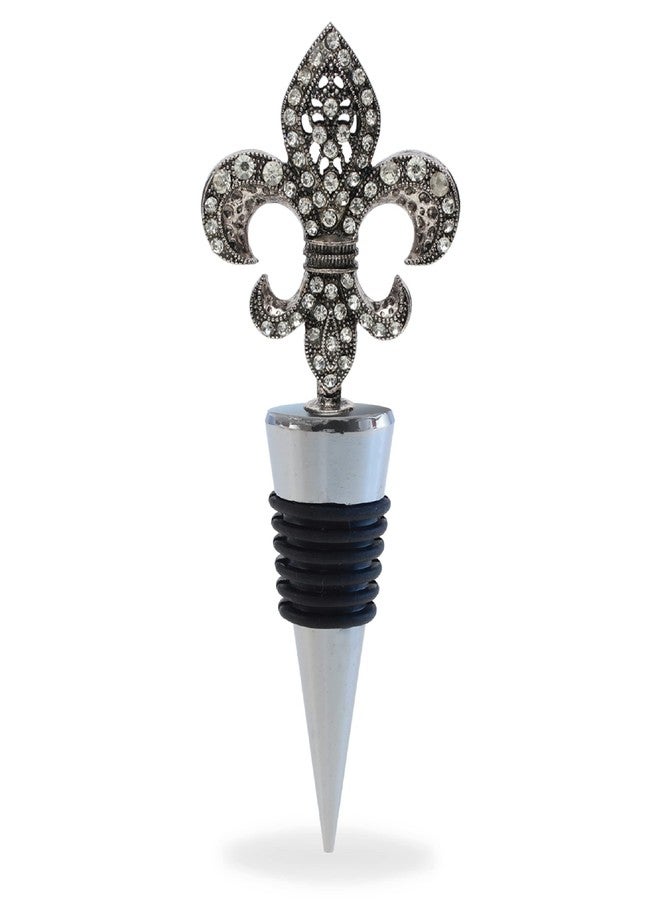Puzzled Cheers Fleur De Lis Wine Bottle Stopper - Elegant Gifts for Women, Champagne Stoppers and Leak-Proof Kitchen Accessory for Wine Drinkers, Adults and Fleur De Lis Collectors - Image 1