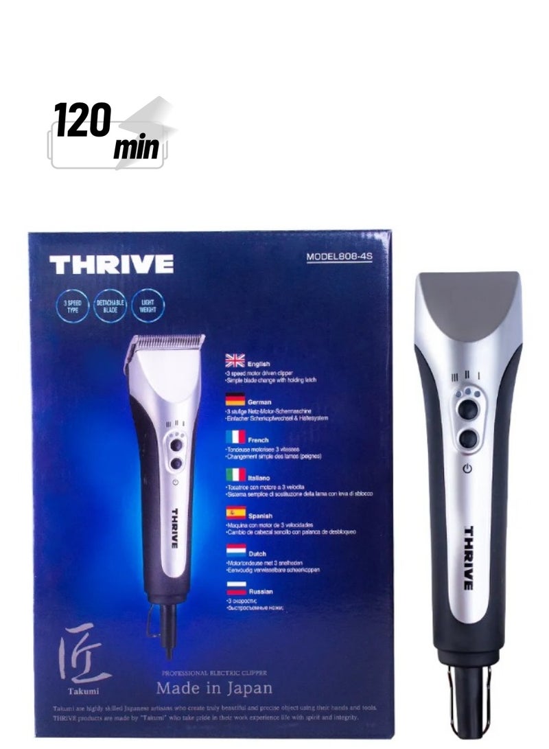 Thrive 7510003,Thrive Cordless Cliper 808-4Sb With Blades #000+#1, Black - Image 1