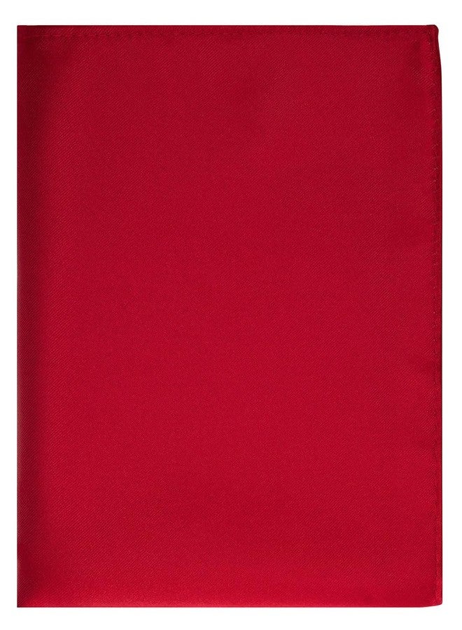 KissTies Scarlet Red Pocket Square Mens Satin Handkerchief + Gift Box - Image 3