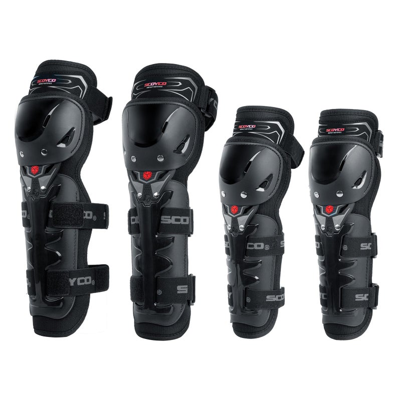 Scoyco Motorcycle Knee Pads CE Level 1 Adjustable Motocross Knee and Elbow Pads Protective Shin Guards for Outdoor Cycling Racing Sports - Image 3