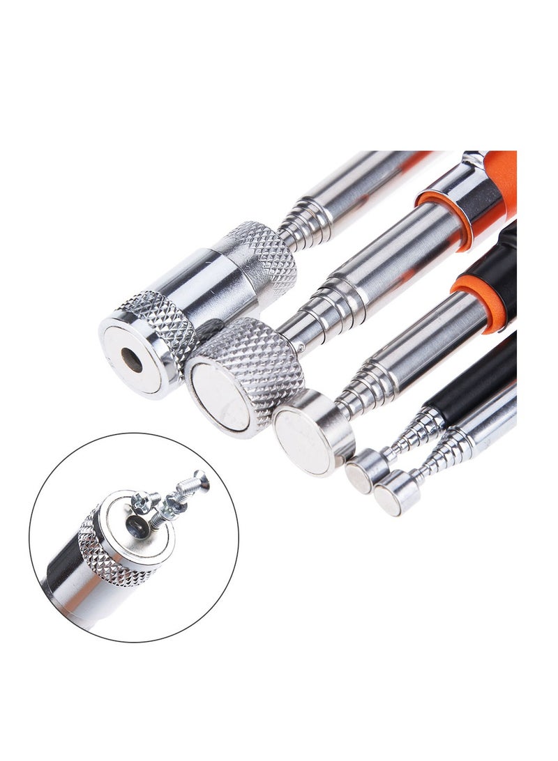 AROAQ Telescoping Magnetic Pickup Tools, Extendable Grabber Mechanic Tools, Mini Portable Telescopic Magnetic Magnet Pen For Picking Up Nut Bolt Extendable Pickup Rod Stick, ( Silver ) - Image 4