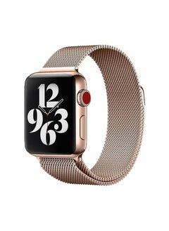 HYPHEN HYPHEN RALEIGH Stainless Steel Watch Strap Band For Apple Watch Series 6/5/4/SE (Rose Gold, 38-40 MM)  - Image 3