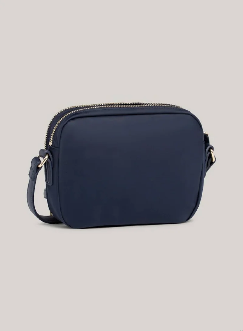 TOMMY HILFIGER Women's Small Multicolour Stripe Crossover Bag -  Recycled nylon, Blue
