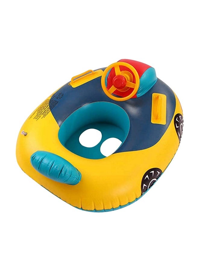 AraHome Cute Child Kids Inflatable Pool Float PVC Summer Swim Float Air Bed Lake Boat Swimming Floats with 2 Handles Surfing Raft Bodyboard Floating Mattress Seat Swim Ring for Girls Boys 1-5 Years - Image 1