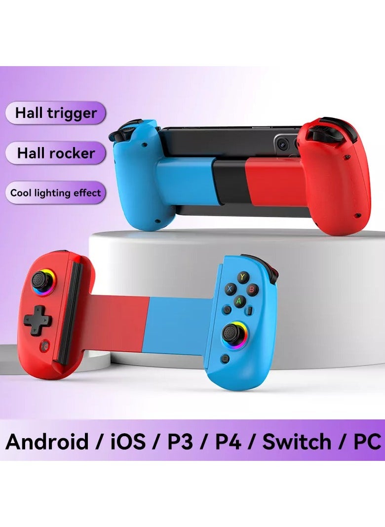 Generic - D8 Telescopic Mobile Phone Gamepad Bluetooth-Compatible5.2 Wireless Game Controller Joystick for Android IOS Ps3 Ps4 Switch PC - Image 1