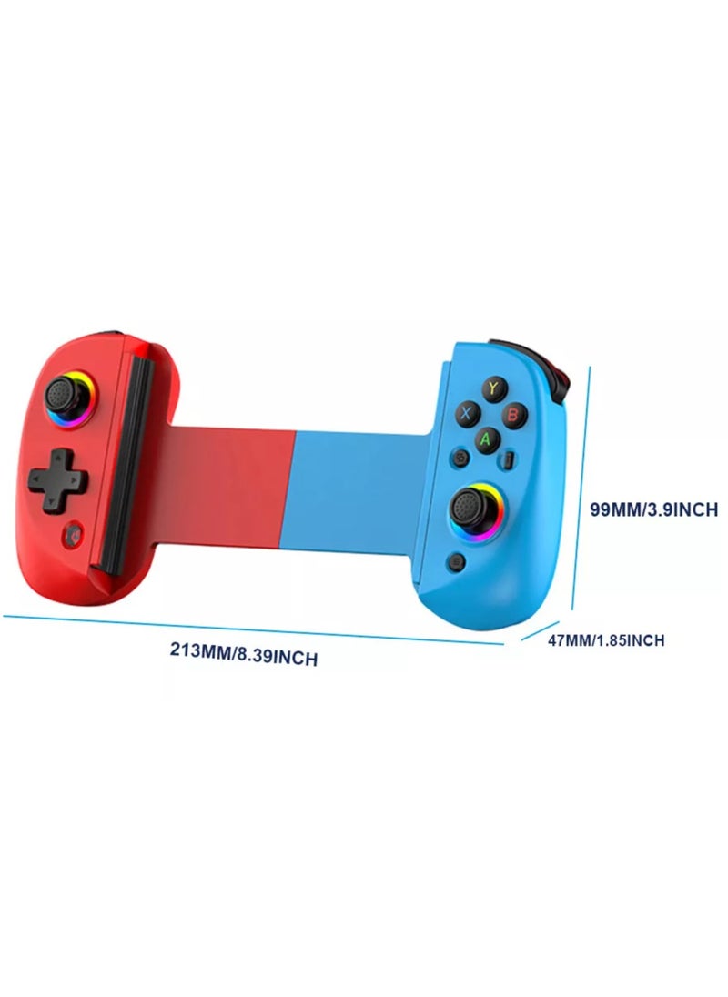Generic - D8 Telescopic Mobile Phone Gamepad Bluetooth-Compatible5.2 Wireless Game Controller Joystick for Android IOS Ps3 Ps4 Switch PC - Image 1