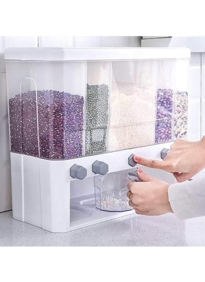 Generic - Rice Dispenser, Rice & Grain Storage Container Rotating Rice Storage Bucket - Image 1