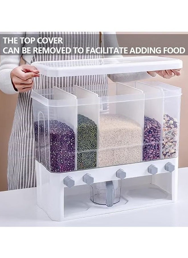 Generic - Rice Dispenser, Rice & Grain Storage Container Rotating Rice Storage Bucket - Image 1