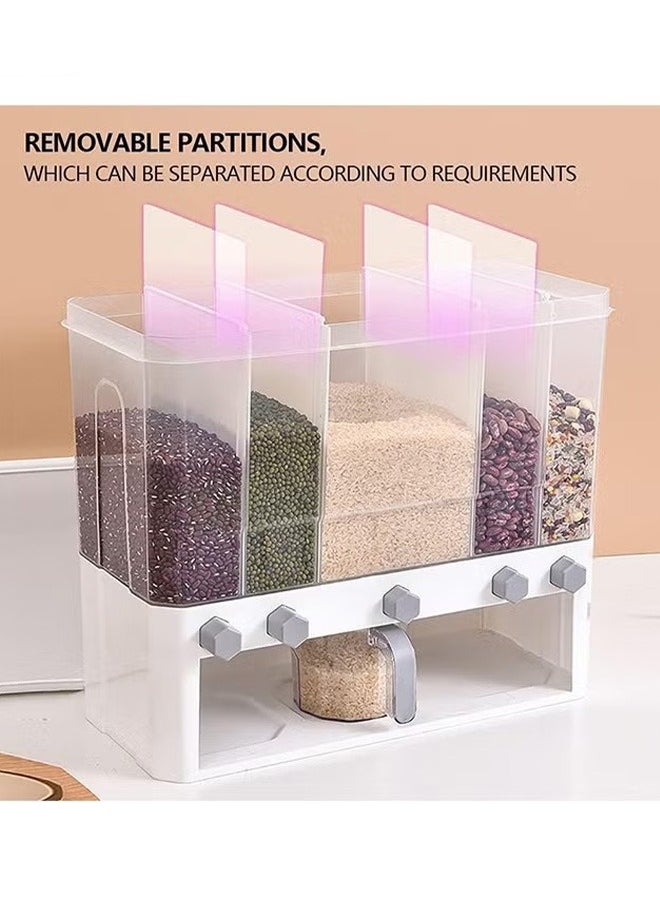 Generic - Rice Dispenser, Rice & Grain Storage Container Rotating Rice Storage Bucket - Image 1