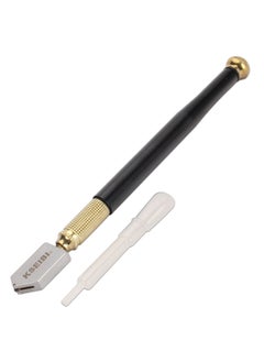 KSEIBI Oil Feed Glass Cutter, 180mm, Professional Glass Cutter, Reduces Friction and Improves the Quality of the Cut, Pencil Style Oil Feed Carbide Tip Glass Cutter for Mirror/Tiles/Mosaic.  - Image 1
