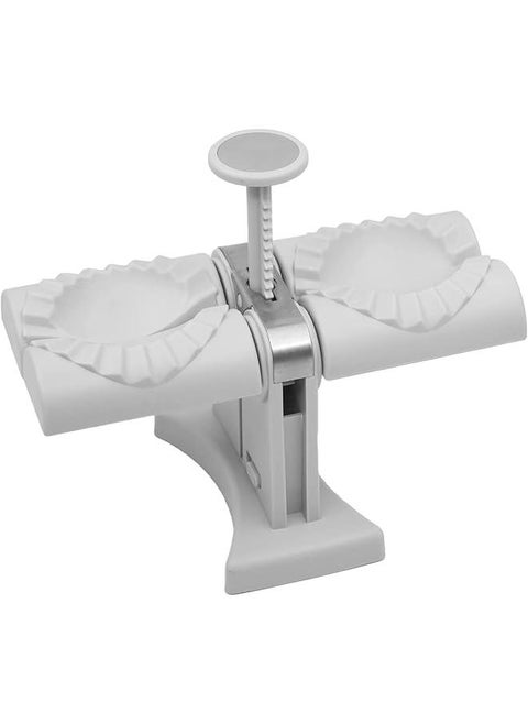 Dumpling Maker Double-Headed Dumpling Artifact Semi-Automatic Dumpling Maker Mold,with Dumpling Mold Ravioli Press Mold Making Tool Make Dumplings Empanadas Quickly
