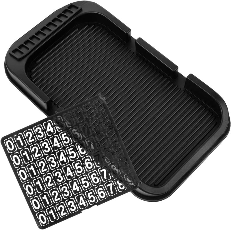 Non- Car Dashboard Phone Holder Mat Phone Pad Double Slot Design Sturdy Organizer for Keys and Sunglasses Practical Auto Accessory for Secure Placement - Image 1