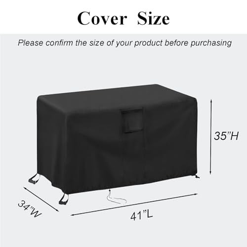 TheElves Crawfish Boiler Cover, Fit for CreoleFeast CFB3001 70 QT, Outdoor Waterproof Heavy Duty Crawfish Seafood Boiler Cover - 41" L x 34" W x 35" H - Image 3
