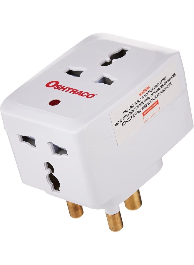 Oshtraco 15AMP 3Way Socket Adap Neon - Image 3