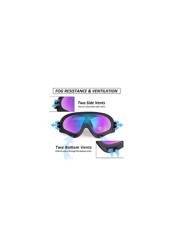 LMAVAG ATV Goggles - UV400 Anti-Fog Impact-Resistant Goggles for Kids and Adults (2 Pack) - Image 3