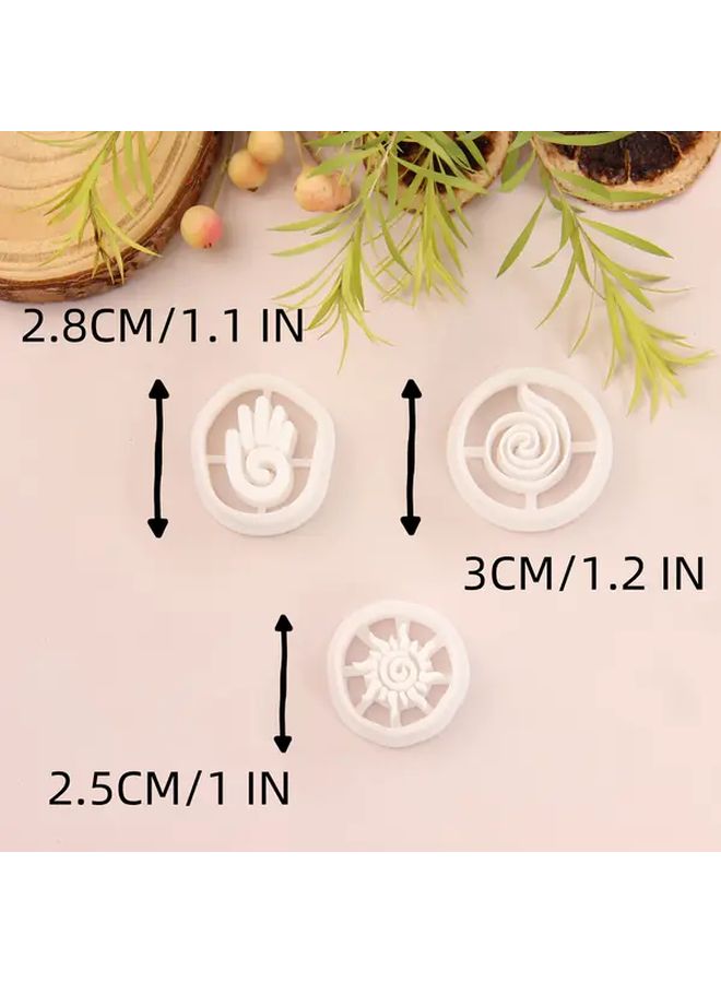 Sunlight Swirls Polymer Clay Cutters Set for Handmade Jewelry Making - Image 2